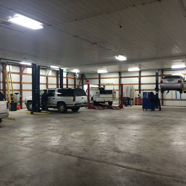 Cars in Shop
